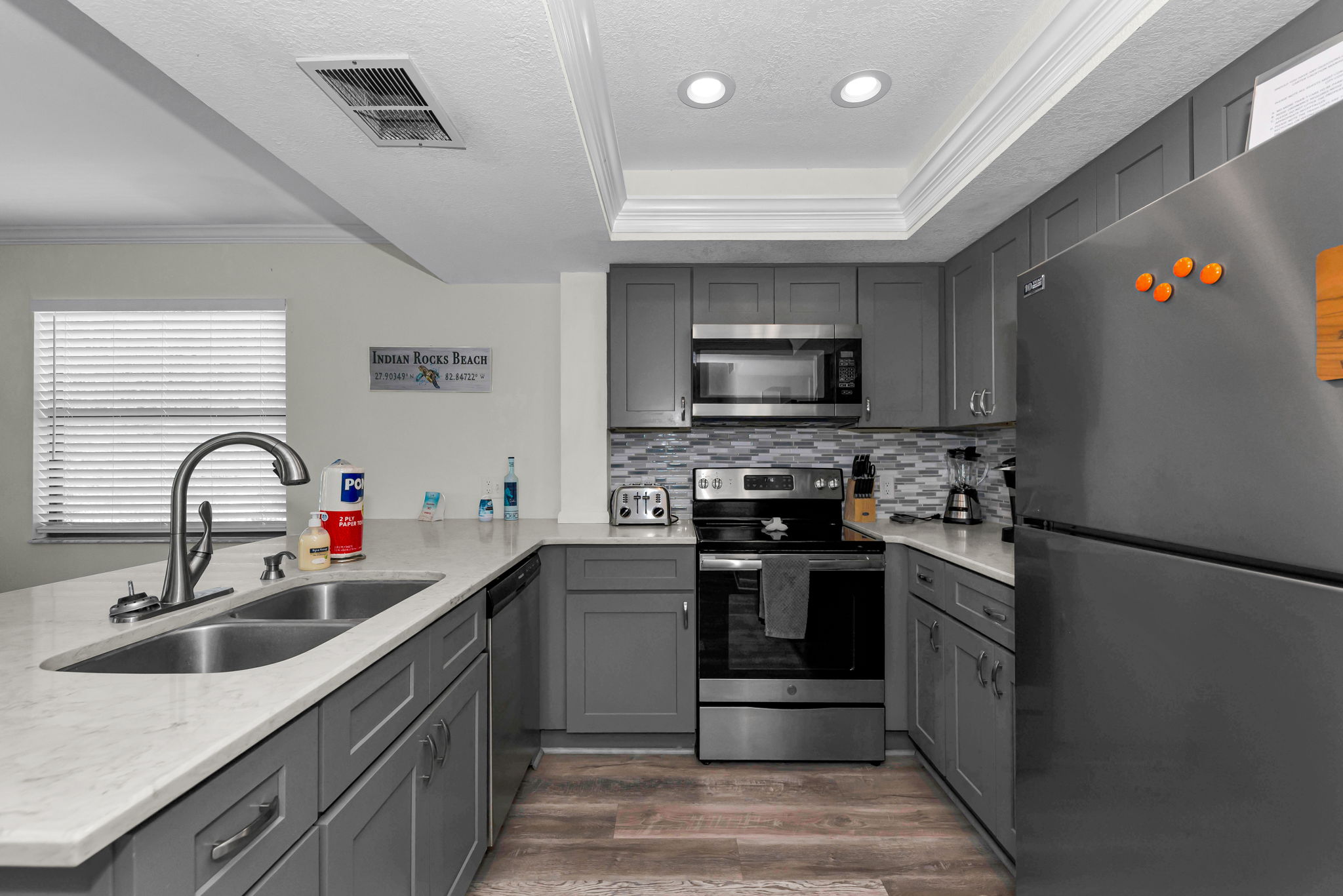 Kitchen inside the Indian Rocks Beach condo